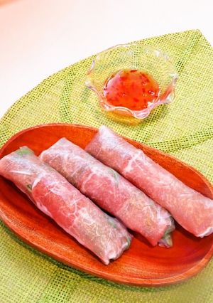 ☺簡単おつまみ♪生ハムと水菜の生春巻き☺-レシピのメイン写真