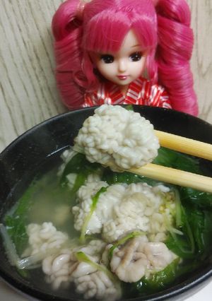 リカちゃん♡水菜とスケソウダラ白子鍋*.-レシピのメイン写真