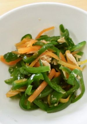 保育施設給食★ピーマンのツナ和え①-レシピのメイン写真