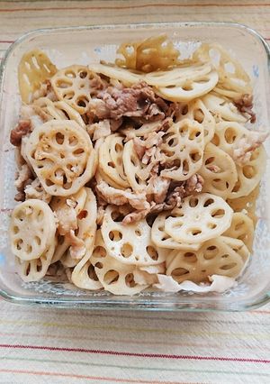 豚バラのレンコンの金平(^○^)-レシピのメイン写真