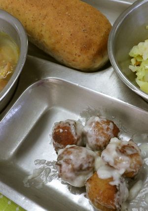 ドイツ風ミートボール　河内長野市学校給食-レシピのメイン写真
