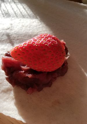 春巻の皮でなんちゃって苺大福-レシピのメイン写真