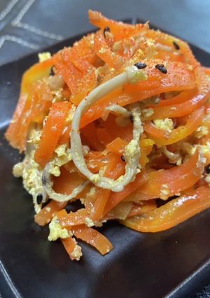 新食感♪人参エノキしりしり-レシピのメイン写真
