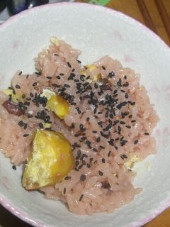炊飯器で☆栗赤飯-レシピのメイン写真