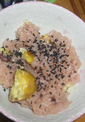 炊飯器で☆栗赤飯-レシピのメイン写真