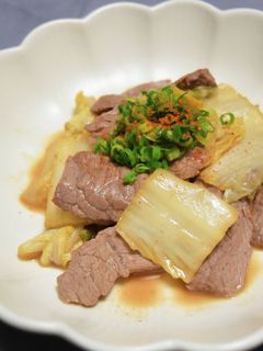 ラムと白菜漬けの炒めもの-レシピのメイン写真