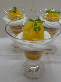 チョコと甘夏のグラスデザート-レシピのメイン写真