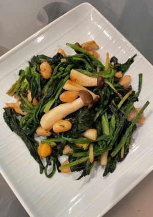 ほうれん草とサラダ豆のソテー-レシピのメイン写真