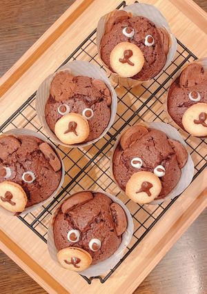 濃厚くまさんショコラ(クマフィン)-レシピのメイン写真