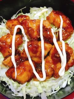 甘辛唐揚げ丼のタレ-レシピのメイン写真
