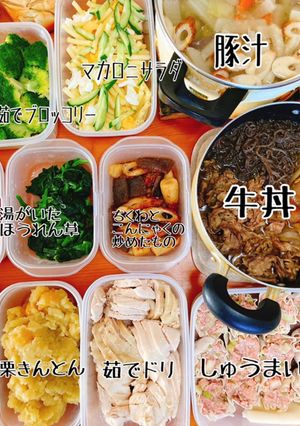 先週の作りおきの一部-レシピのメイン写真