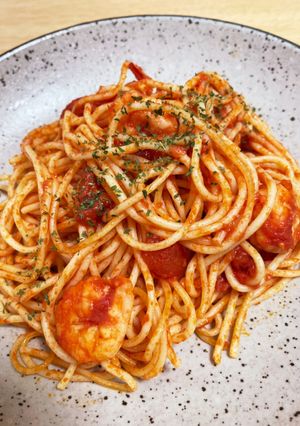 エビのパスタアラビアータ-レシピのメイン写真