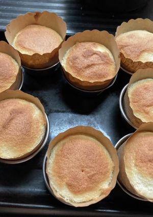 蒸しパンのようなふわふわカップケーキ-レシピのメイン写真