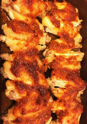 グリラーで手羽中のニンニク味噌焼き-レシピのメイン写真