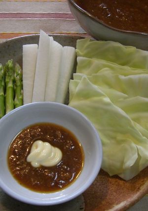 万能♫韓国風ソース☆de野菜スティック-レシピのメイン写真
