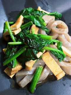 おあげとこんにゃくの炒め物-レシピのメイン写真