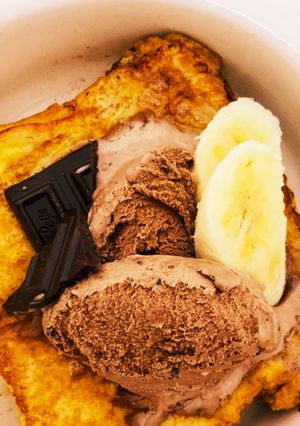 隠された板チョコバナナフレンチトースト-レシピのメイン写真