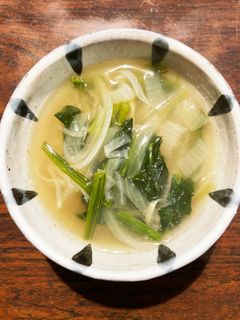 切り干し大根とほうれん草の味噌汁-レシピのメイン写真
