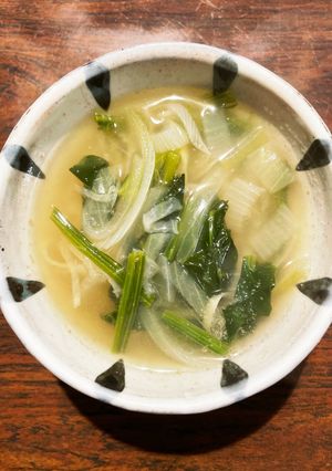 切り干し大根とほうれん草の味噌汁-レシピのメイン写真