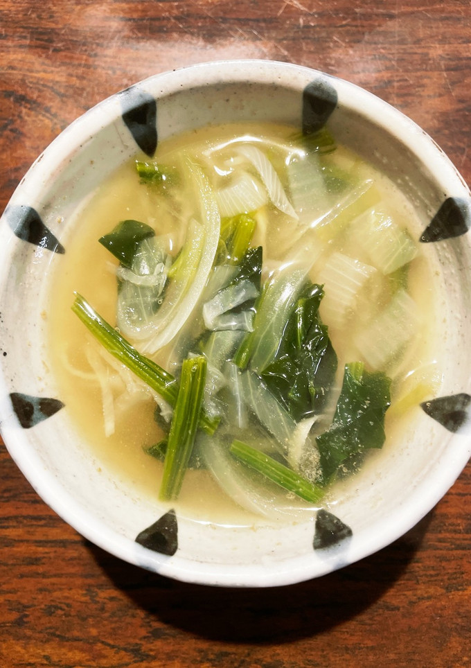 切り干し大根とほうれん草の味噌汁-レシピのメイン写真