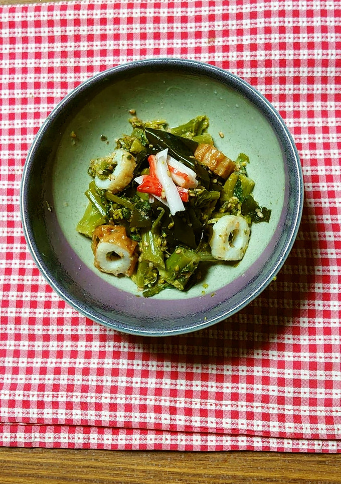 ヨウサマの減塩菜の花のカラシ和え-レシピのメイン写真