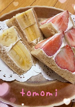 ブラン入り食パンのフルーツサンド-レシピのメイン写真