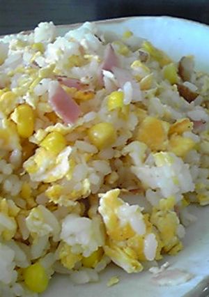 お手軽！コーンとちくわの卵炒飯-レシピのメイン写真