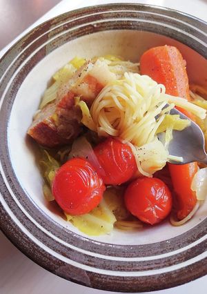 ポトフリメイク スパイシースープパスタ-レシピのメイン写真