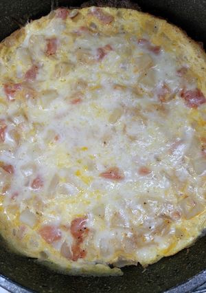 トマト&ポテトのキッシュ風オムレツ-レシピのメイン写真