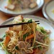 豚肉と厚揚げのさっぱり和風焼きそば