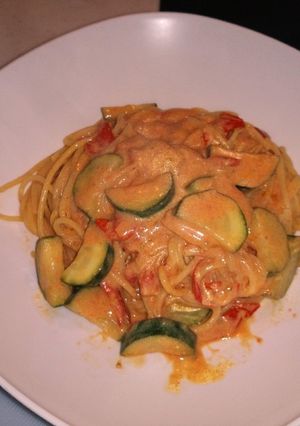 フレッシュトマトの豆乳クリームパスタ-レシピのメイン写真