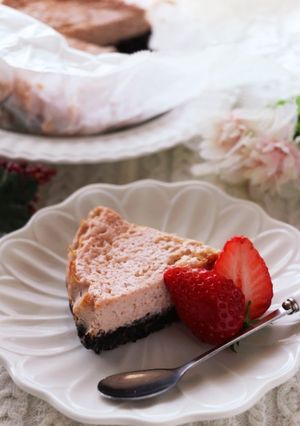 いちごのヨーグルトチーズケーキ-レシピのメイン写真