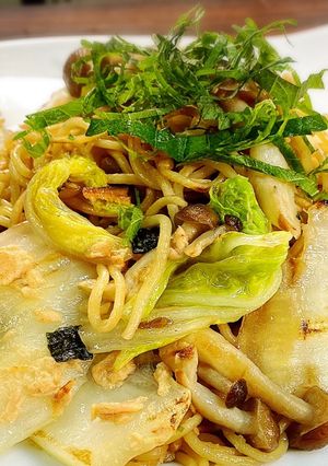 お吸い物の素を使ったパスタ風焼そば-レシピのメイン写真