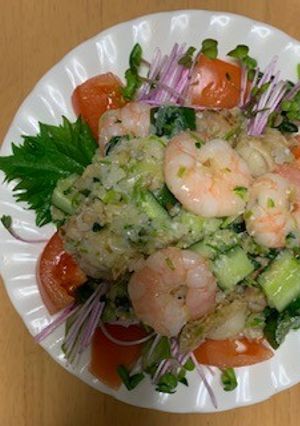 冷凍ホタテとエビの塩麹和え-レシピのメイン写真