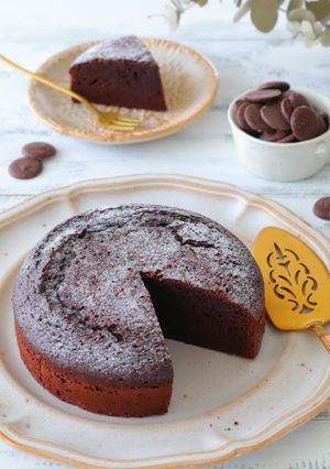 簡単☆板チョコでガトーショコラ-レシピのメイン写真
