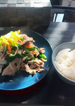 豚肉のチャプチェ風 #韓国料理-レシピのメイン写真