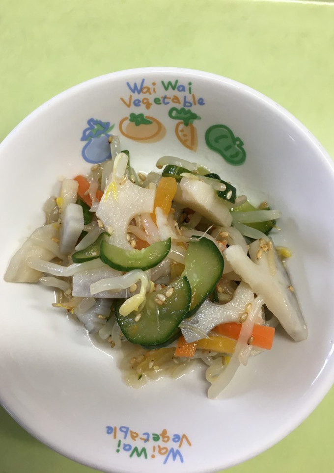 【保育園給食】れんこんともやしの和え物-レシピのメイン写真