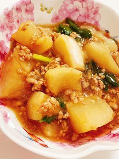 かぶと豚ミンチの餡掛け煮♡-レシピのメイン写真