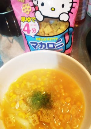 男の☆テキトー　コンポタスープパスタ♪-レシピのメイン写真