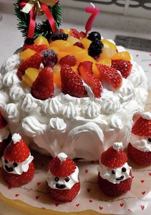 手軽にクリスマスケーキ-レシピのメイン写真