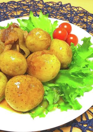 【龍愛】甘辛☆新じゃがの揚げ焼き-レシピのメイン写真