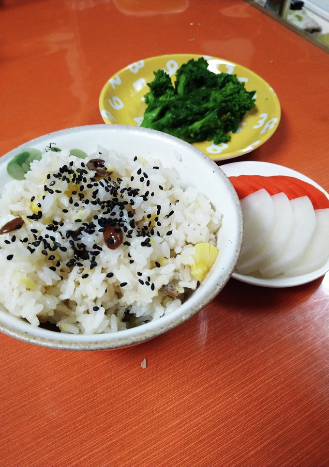 大豆とさつまいもの炊き込みご飯-レシピのメイン写真