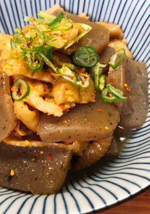 炊飯器で鶏皮とこんにゃく煮込み-レシピのメイン写真