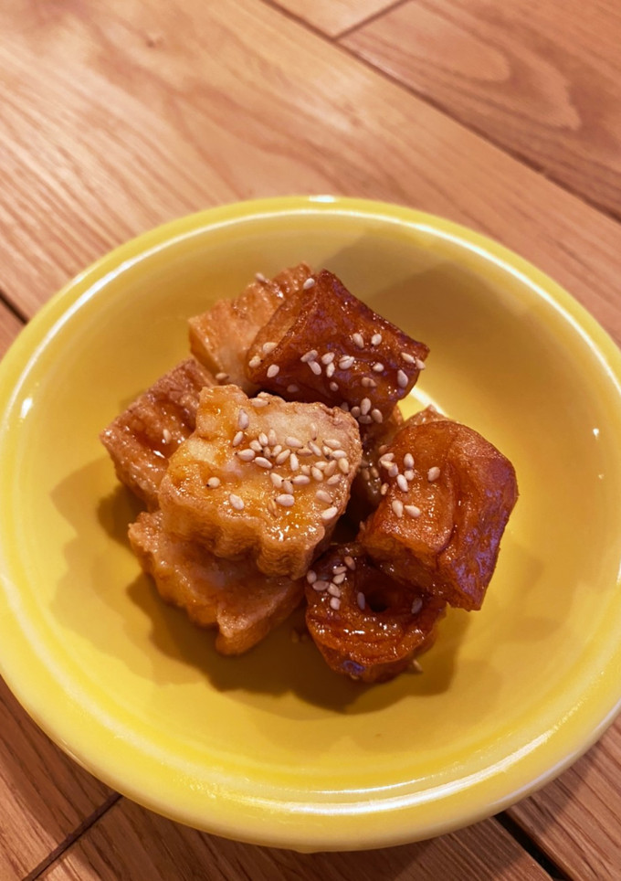 厚揚げとちくわの甘辛揚げ-レシピのメイン写真