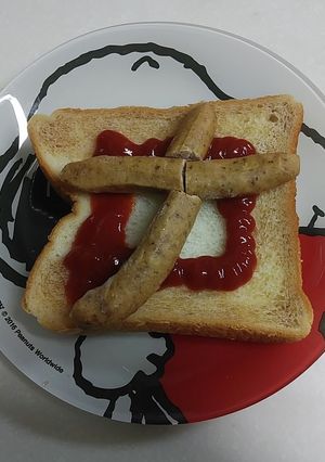 コロナに負けるな ピザトースト-レシピのメイン写真