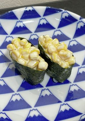 コーンマヨ軍艦-レシピのメイン写真