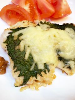 箸で切れる!挟まないささみ大葉チーズ焼き-レシピのメイン写真