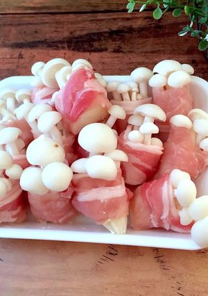 ホワイトしめじの肉巻き　お弁当に-レシピのメイン写真