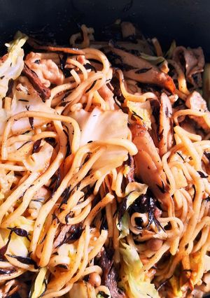 ひじき焼きそば-レシピのメイン写真