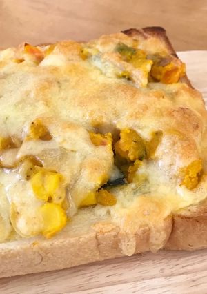 かぼちゃサラダアレンジ☆チーズトースト-レシピのメイン写真